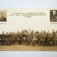 historische Bild Postkarte 1917 * Gastspiel des Orchesters der Post-u. Telegrafen-Bed