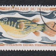 Republick Du Tschad Briefmarke " Fische " Michelnr. 284 o