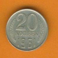 Rußland 20 Kopeken 1961
