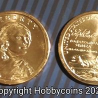 USA : 1 $ Indianer Native American Dollar Sacagawea 2022 P