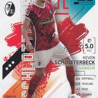 SC Freiburg Topps Match Attax Trading Card 2021 Keven Schlotterbeck Nr.150