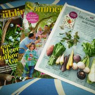 2 Sonderhefte von FÜR SIE und ein Extra-Faltblatt über Gemüsesorten