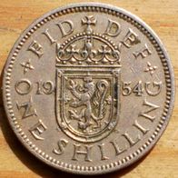 One Shilling 1954 Schottland