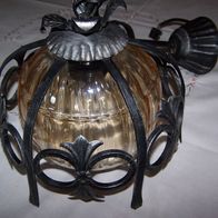 Alte Heibi Schmiedeeisen Deckenlampe