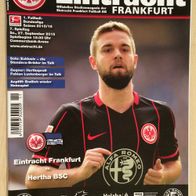 Stadionheft 2015/2016 / Eintracht Frankfurt - Hertha BSC Berlin . gelesen