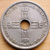 1 Krone 1950 Norwegen
