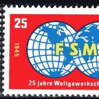 DDR 1970 25 Jahre FDGB und WGB MiNr. 1577 - 1578 postfrisch