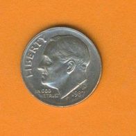 USA 1 Dime 1987 P