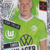 VFL Wolfsburg Topps Sammelbild 2021 Xaver Schlager Bildnummer 428