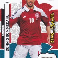 Panini Trading Card Fussball EM 2012 Dennis Rommedahl Nr.23 aus Dänemark Star-Player