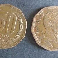Münze Chile: 50 Pesos 1996