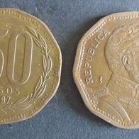 Münze Chile: 50 Pesos 1997