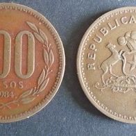 Münze Chile: 100 Pesos 1984