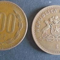 Münze Chile: 100 Pesos 1989