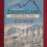 NEU: Panoramakarte Zugspitzland Oberbayern Tourismus Karte Landkarte Ferien Infos