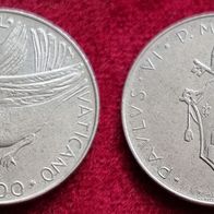 14725(3) 100 Lire (Vatikan / Taube) 1970 in UNC ....... von * * * Berlin-coins * * *