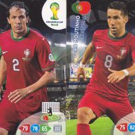 2x Panini Trading Card Fussball WM 2014 Mannschaft aus Portugal