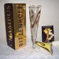 Ritzenhoff Champagner Glas Debora Jedwab 1997 Original, selten, Sammlerstück