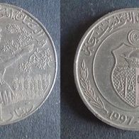 Münze Tunesien: 1 Dinar 1997