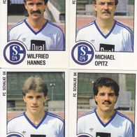 4x Schalke 04 Panini Sammelbilder 1988