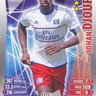 Hamburger SV Topps Match Attax Trading Card 2015 Johan Djourou Nr.113