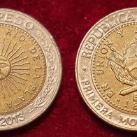 15378(1) 1 Peso (Argentinien) 2013 in vz .............. von * * * Berlin-coins * * *