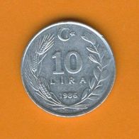 Türkei 10 Lira 1986