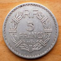 5 Francs 1945 Frankreich