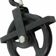 Seilwerk STANKE 180mm Umlenkrolle mit Haken Juteseil 20mm 30 Meter Seilwinde Seilzug Seilrolle Windenrolle Flaschenzug Baurolle Bau Aufzug SET
