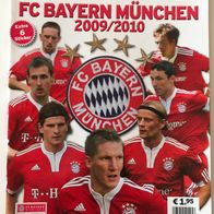 Leeralbum Fussball FC Bayern München 2009/10 inkl. Bestellschein + 6 Sticker . Panini