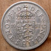 One Shilling 1953 England