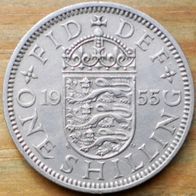 One Shilling 1955 England