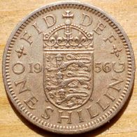 One Shilling 1956 England