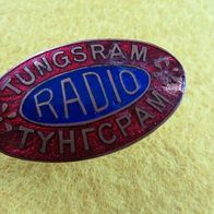 Große Brosche Tungsram RADIO Abzeichen :