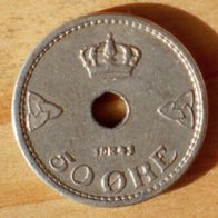 50 Öre 1941 Norwegen