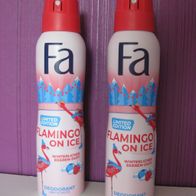 2 - er Deodorant " FA - Flamingo on Ice " Limited Edition NEU 2x150ml