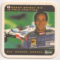 Gösser Bier, Österreich - alter Bierdeckel "Pole Position - Gerhard Berger - Formel 1