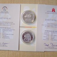 10 Euro Gedenkmünze mit Sonderprägung 2008 - Gorch Fock II - Silber mit Zertifikat