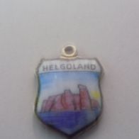 Bettelarmband Anhänger/ Wappen Charm (Helgoland) 80er Jahre Vintage