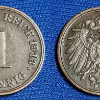 1452(3) 1 Pfennig (Kaiserreich) 1913/ F in ss ......... von * * * Berlin-coins * * *