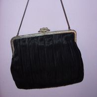 CLU 10072 Handtasche, Schultertasche, Theater, Hochzeit, Konzert, Clutch, schwarz-Sil