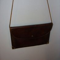 CLU 10074 Handtasche, Schultertasche, Theater, Hochzeit, Konzert, Clutch, Braun-Gold