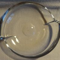 C Glasschale Schale flach aus Glas Obstteller Ø19x3,5 wenig benutzt gut erhalten