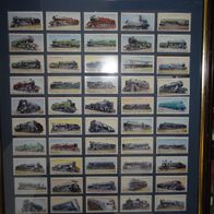 DG Englische Zigarettenbilder W.D & H.O. Wills Eisenbahn Lokomotiven 50 x + Bilder äl