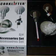 DK Corklifter Wein-Accessoire Set Weinthermometer Stopfen mit Ausgießer Dekanter