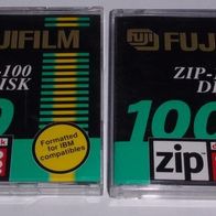 2 Stück ZIP 100 Disk Fujifilm