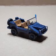 Wiking 1:87 DKW Munga blau Polizei Berlin aus PMS Set "Bau der Berliner Mauer" (2012)