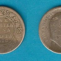 Britisch Indien 1/4 Quarter Anna 1910
