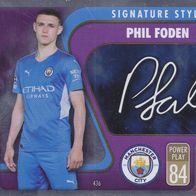 Manchester City Topps Trading Card Champions League 2021 Phil Foden Nr.436