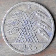 5 Reichspfennig 1925 F